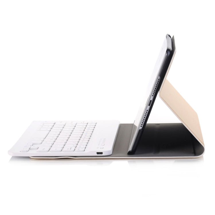 For iPad Mini 4 Ultra-thin ABS Bluetooth Keyboard Horizontal Flip Leather Tablet Case with Holder
