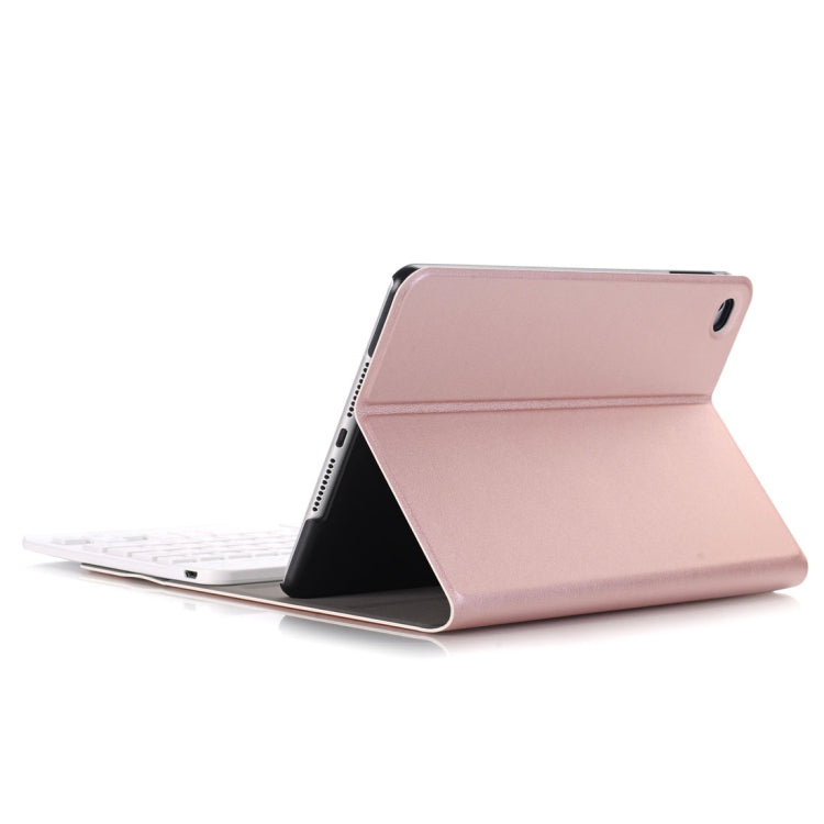 For iPad Mini 4 Ultra-thin ABS Bluetooth Keyboard Horizontal Flip Leather Tablet Case with Holder