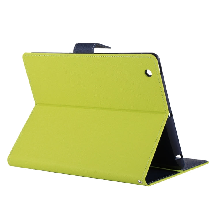 GOOSPERY FANCY DIARY for iPad 4 / 3 / 2 Cross Texture Leather Case with Holder & Card slots & Wallet