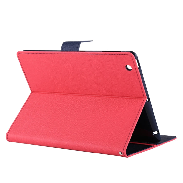 GOOSPERY FANCY DIARY for iPad 4 / 3 / 2 Cross Texture Leather Case with Holder & Card slots & Wallet