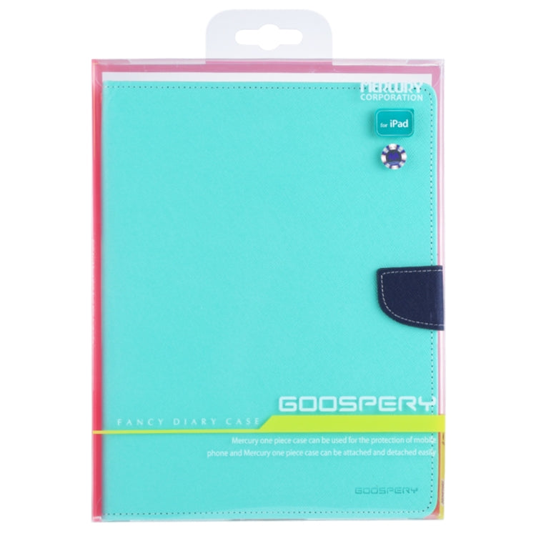 GOOSPERY FANCY DIARY for iPad 4 / 3 / 2 Cross Texture Leather Case with Holder & Card slots & Wallet