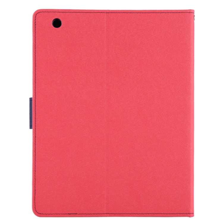 GOOSPERY FANCY DIARY for iPad 4 / 3 / 2 Cross Texture Leather Case with Holder & Card slots & Wallet