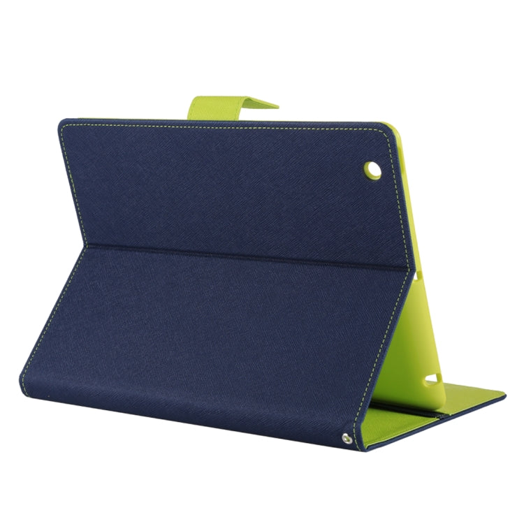GOOSPERY FANCY DIARY for iPad 4 / 3 / 2 Cross Texture Leather Case with Holder & Card slots & Wallet