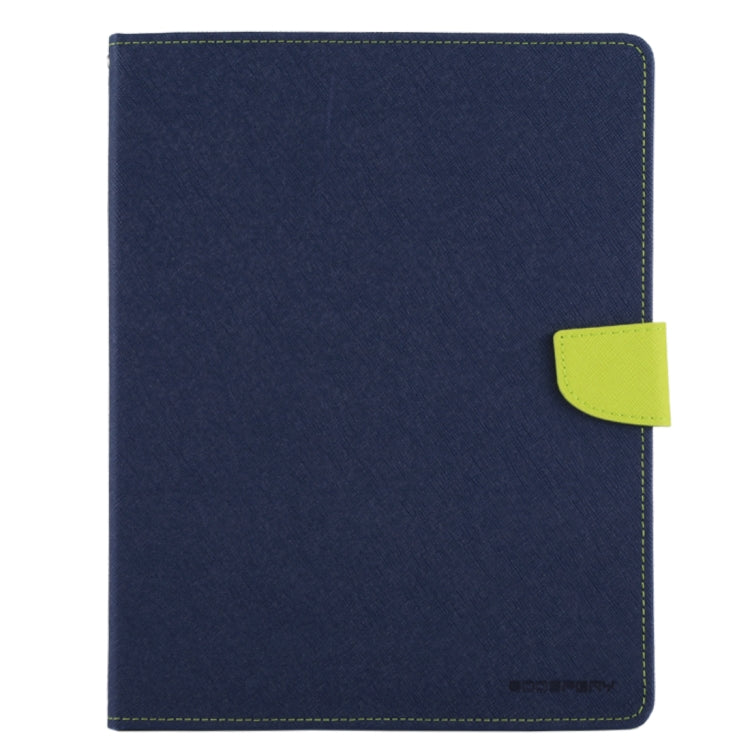 GOOSPERY FANCY DIARY for iPad 4 / 3 / 2 Cross Texture Leather Case with Holder & Card slots & Wallet