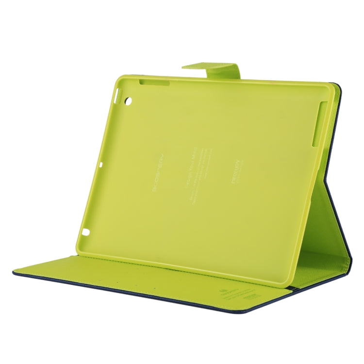 GOOSPERY FANCY DIARY for iPad 4 / 3 / 2 Cross Texture Leather Case with Holder & Card slots & Wallet