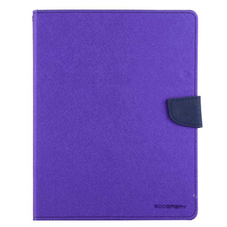 GOOSPERY FANCY DIARY for iPad 4 / 3 / 2 Cross Texture Leather Case with Holder & Card slots & Wallet