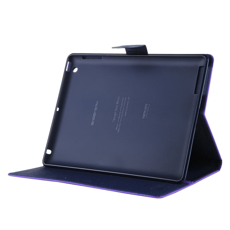 GOOSPERY FANCY DIARY for iPad 4 / 3 / 2 Cross Texture Leather Case with Holder & Card slots & Wallet