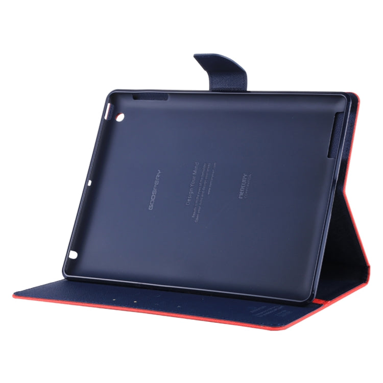 GOOSPERY FANCY DIARY for iPad 4 / 3 / 2 Cross Texture Leather Case with Holder & Card slots & Wallet