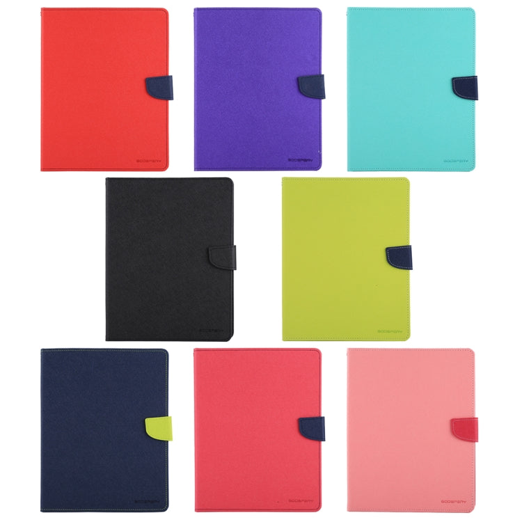 GOOSPERY FANCY DIARY for iPad 4 / 3 / 2 Cross Texture Leather Case with Holder & Card slots & Wallet