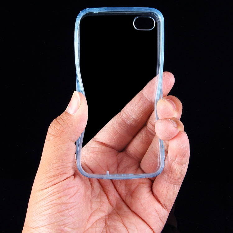 For iPhone 4 & 4S Acrylic+TPU Transparent Hard Case