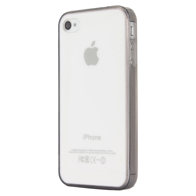 For iPhone 4 & 4S Acrylic+TPU Transparent Hard Case