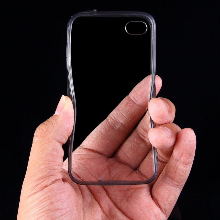For iPhone 4 & 4S Acrylic+TPU Transparent Hard Case
