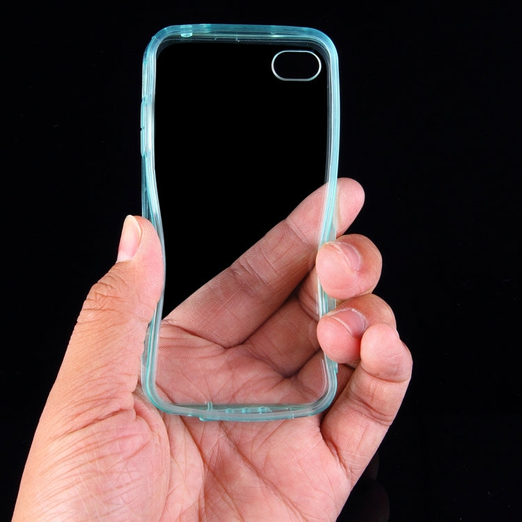 For iPhone 4 & 4S Acrylic+TPU Transparent Hard Case