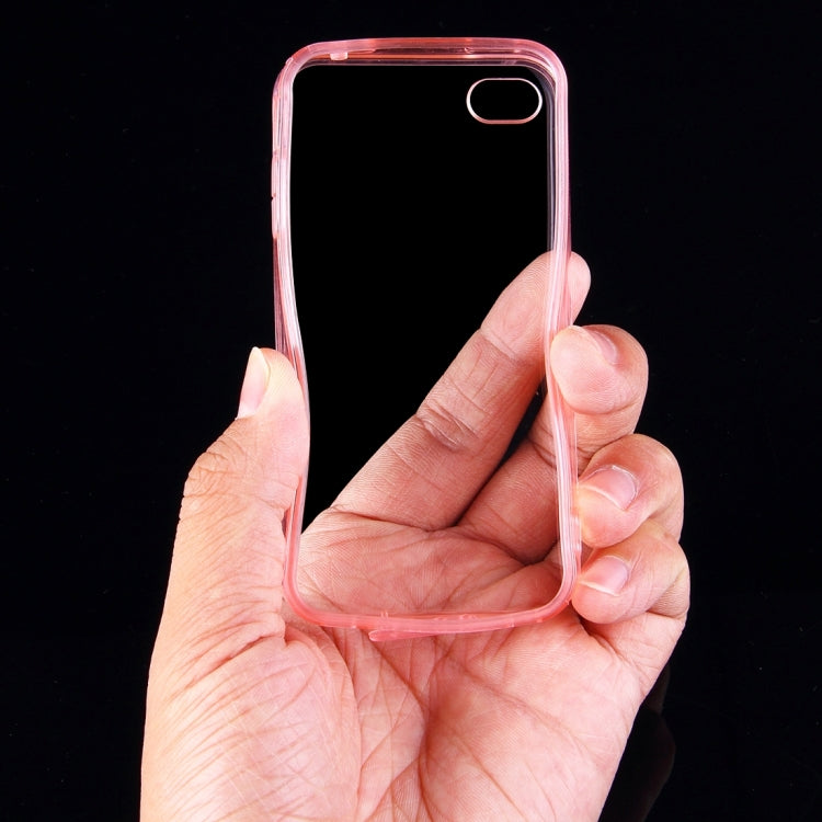 For iPhone 4 & 4S Acrylic+TPU Transparent Hard Case