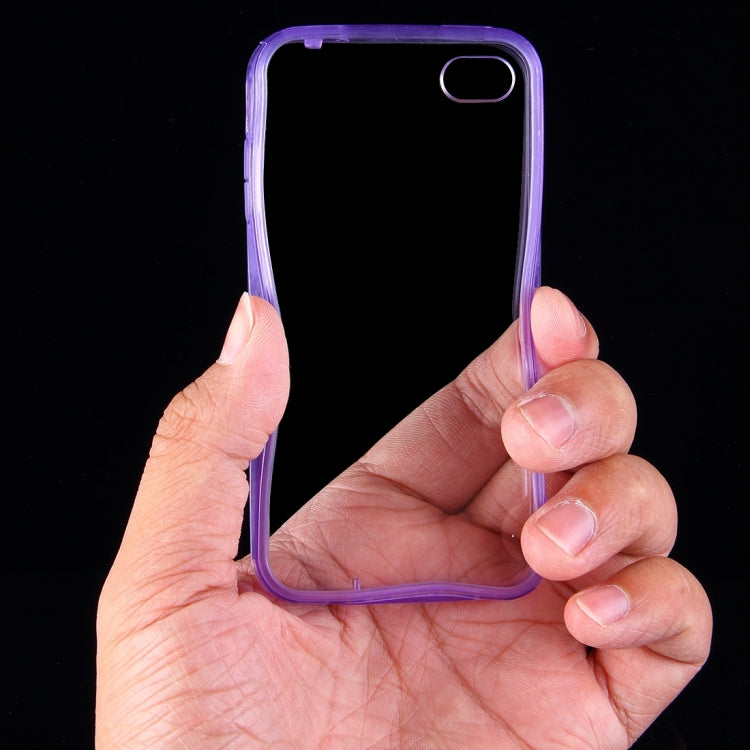 For iPhone 4 & 4S Acrylic+TPU Transparent Hard Case