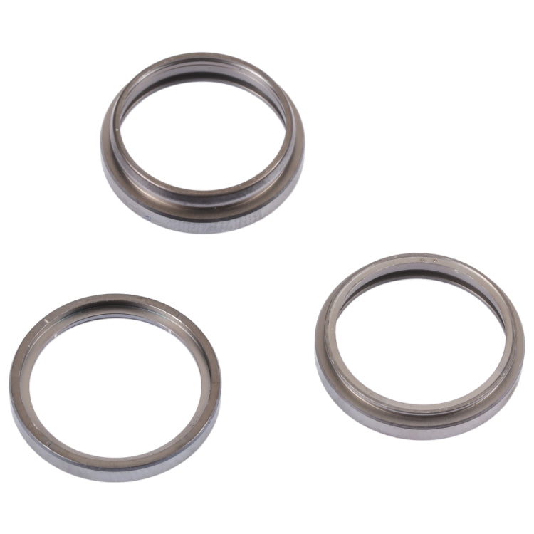 For iPhone 14 Pro 3PCS Rear Camera Glass Lens Metal Outside Protector Hoop Ring