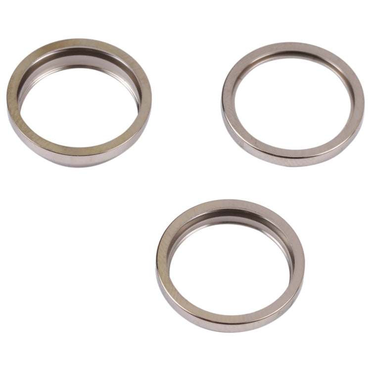For iPhone 14 Pro 3PCS Rear Camera Glass Lens Metal Outside Protector Hoop Ring