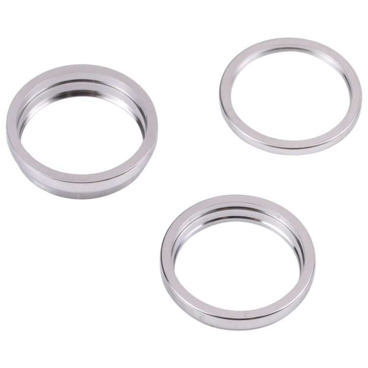 For iPhone 14 Pro 3PCS Rear Camera Glass Lens Metal Outside Protector Hoop Ring