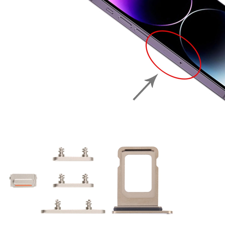 SIM Card Tray + SIM Card Tray + Side Keys for iPhone 14 Pro