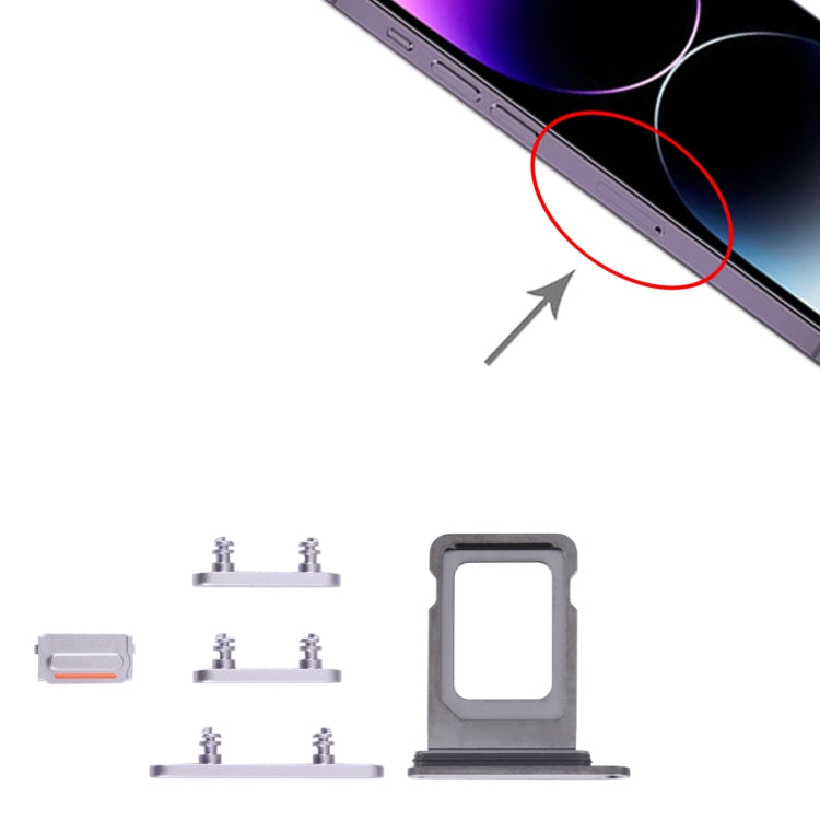 SIM Card Tray + SIM Card Tray + Side Keys for iPhone 14 Pro Max