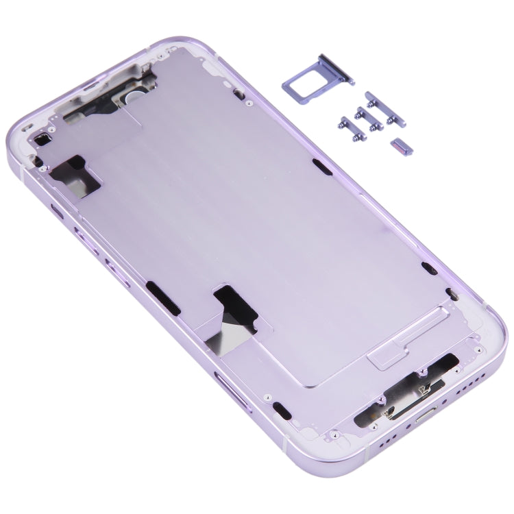 For iPhone 14 Battery Back Cover with Middle Frame / Side Keys