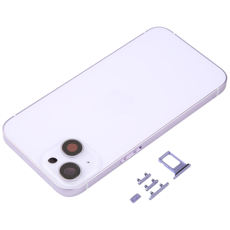 For iPhone 14 Battery Back Cover with Middle Frame / Side Keys