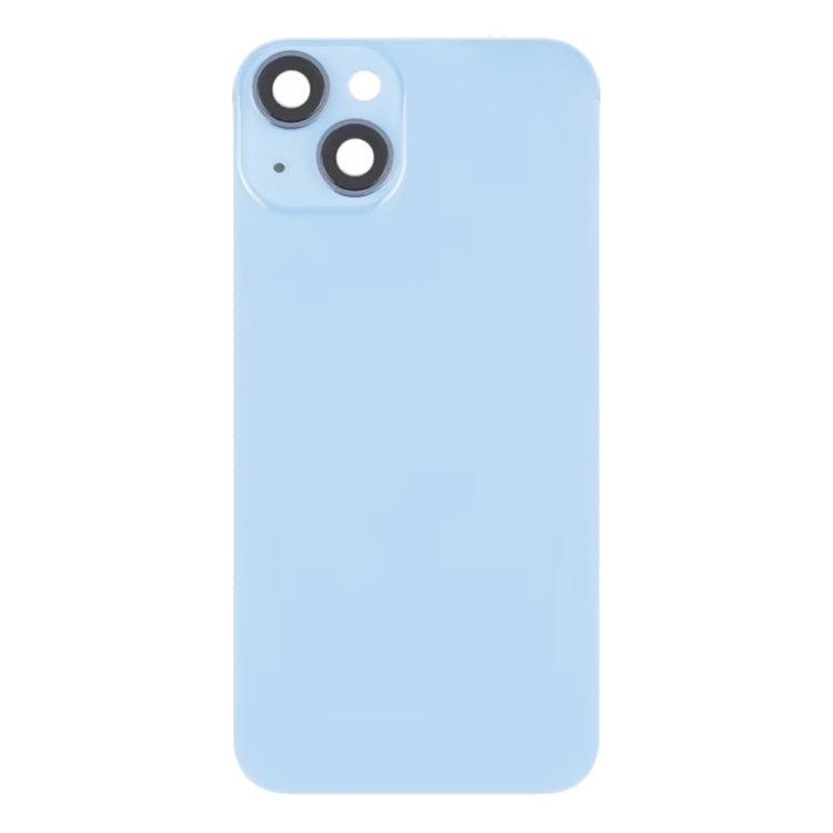 For iPhone 14 Plus Glass Battery Back Cover with Flash Bracket + Wireless Charging Module