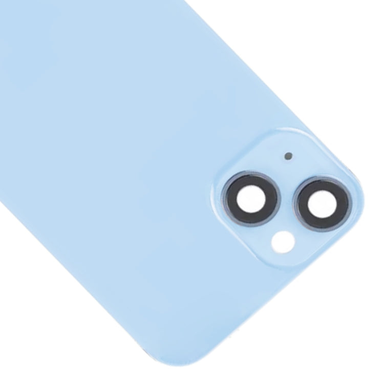 For iPhone 14 Plus Glass Battery Back Cover with Flash Bracket + Wireless Charging Module