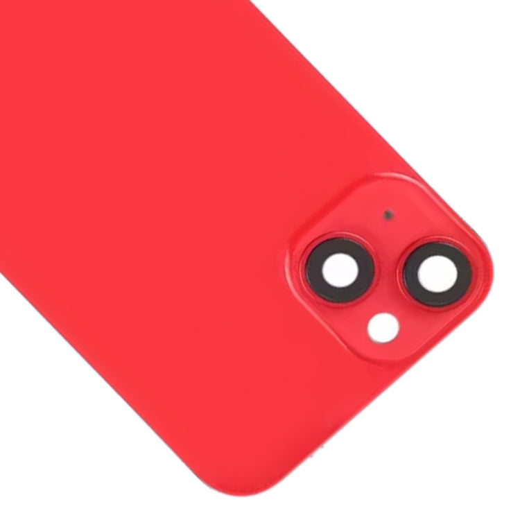 For iPhone 14 Plus Glass Battery Back Cover with Flash Bracket + Wireless Charging Module