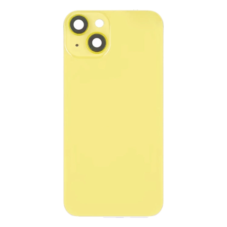 For iPhone 14 Glass Battery Back Cover with Flash Bracket + Wireless Charging Module