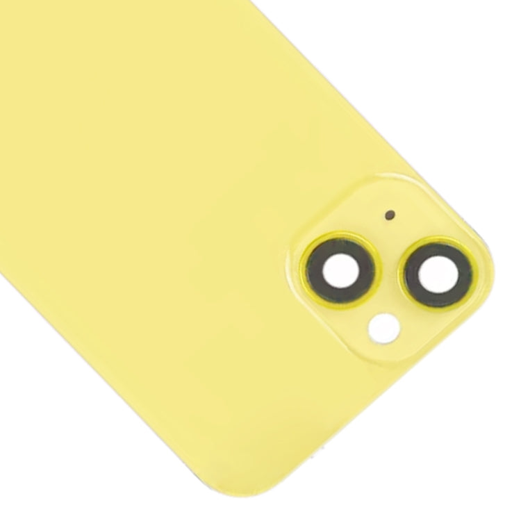 For iPhone 14 Glass Battery Back Cover with Flash Bracket + Wireless Charging Module