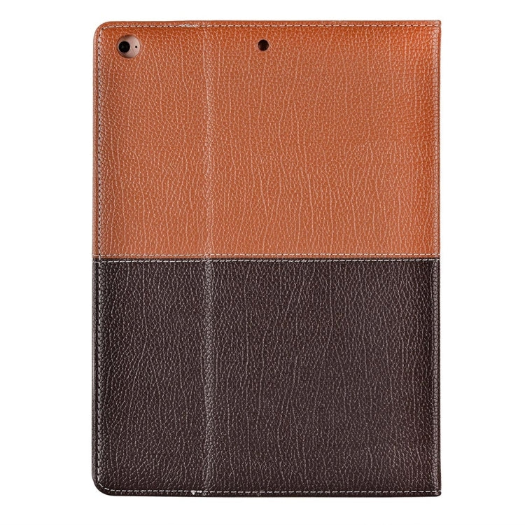 For iPad Air / iPad 5 Double Color Horizontal Flip PU Leather Case with Holder & Card Slots & Wallet & Hand Straps