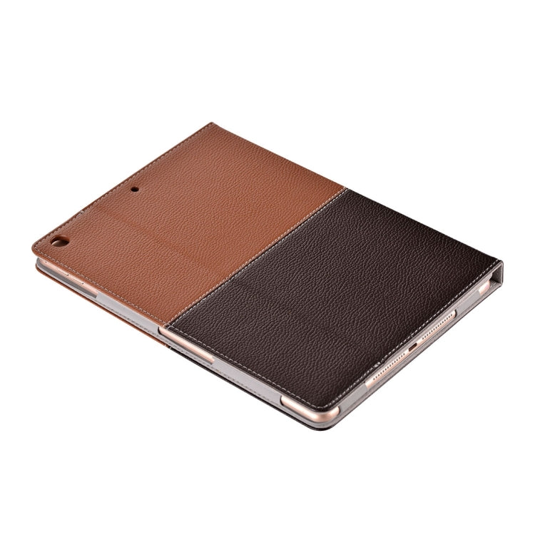 For iPad Air / iPad 5 Double Color Horizontal Flip PU Leather Case with Holder & Card Slots & Wallet & Hand Straps