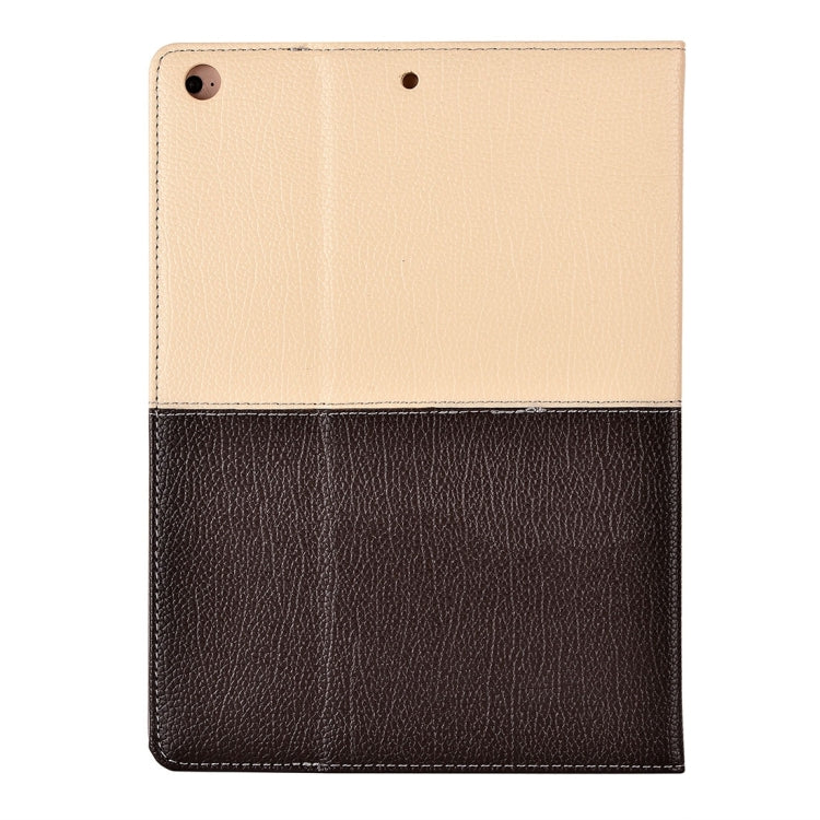 For iPad Air / iPad 5 Double Color Horizontal Flip PU Leather Case with Holder & Card Slots & Wallet & Hand Straps