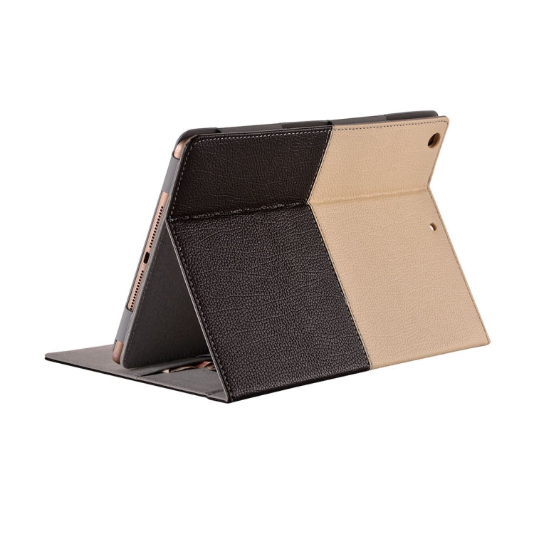 For iPad Air / iPad 5 Double Color Horizontal Flip PU Leather Case with Holder & Card Slots & Wallet & Hand Straps