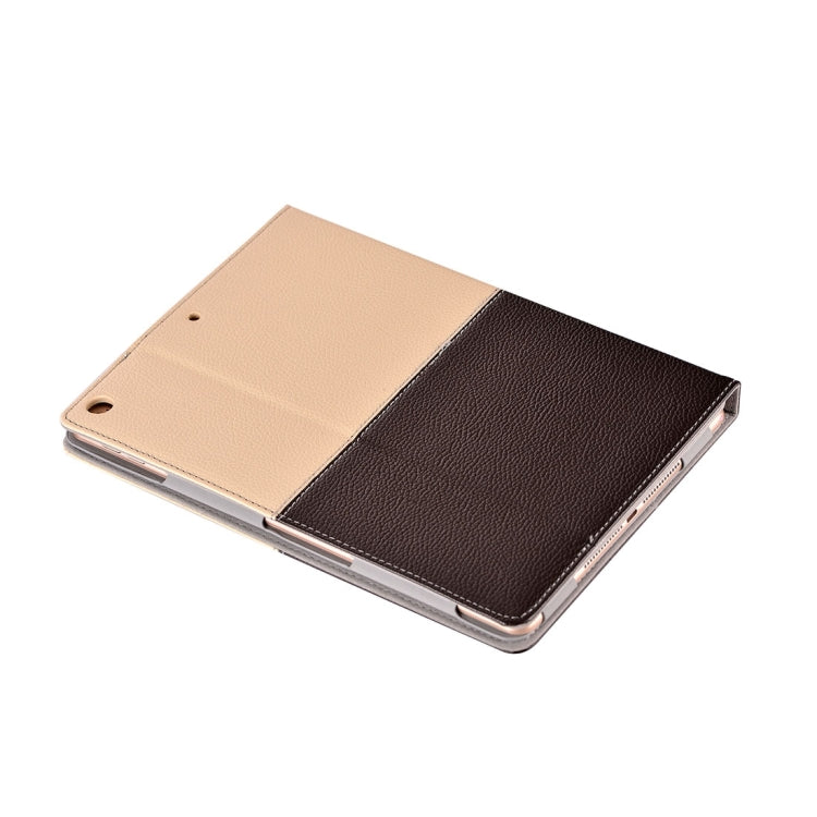 For iPad Air / iPad 5 Double Color Horizontal Flip PU Leather Case with Holder & Card Slots & Wallet & Hand Straps