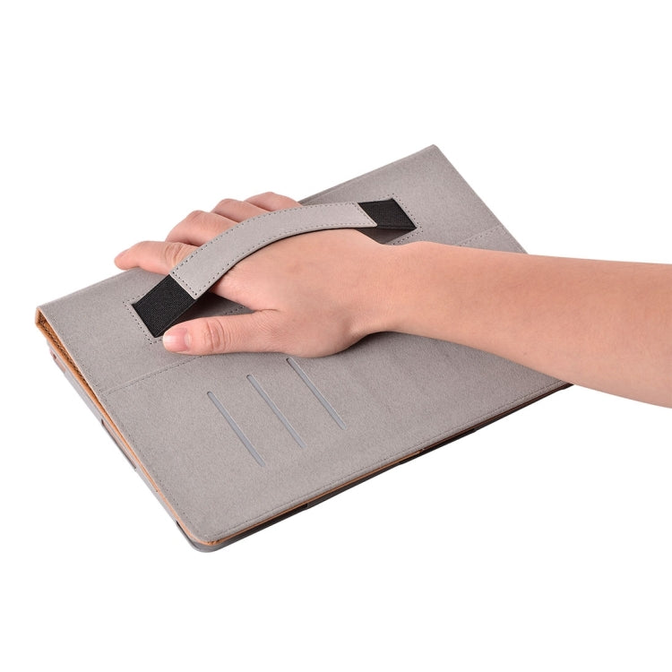 For iPad Air / iPad 5 Double Color Horizontal Flip PU Leather Case with Holder & Card Slots & Wallet & Hand Straps