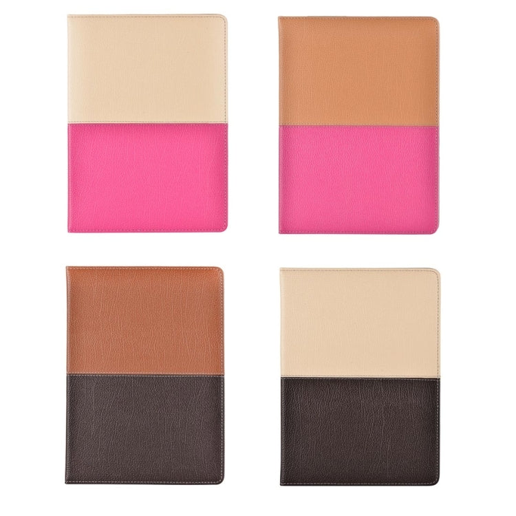 For iPad Air / iPad 5 Double Color Horizontal Flip PU Leather Case with Holder & Card Slots & Wallet & Hand Straps