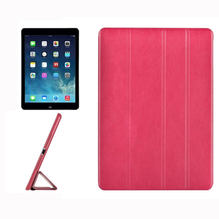 For iPad Air / iPad 5 Crazy Horse Texture Horizontal Flip Leather Case with 4-folding Holder