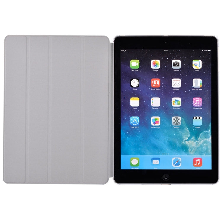 For iPad Air / iPad 5 Crazy Horse Texture Horizontal Flip Leather Case with 4-folding Holder