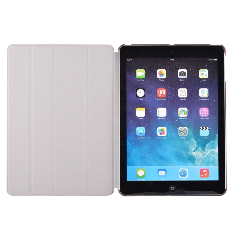 For iPad Air / iPad 5 Crazy Horse Texture Horizontal Flip Leather Case with 4-folding Holder