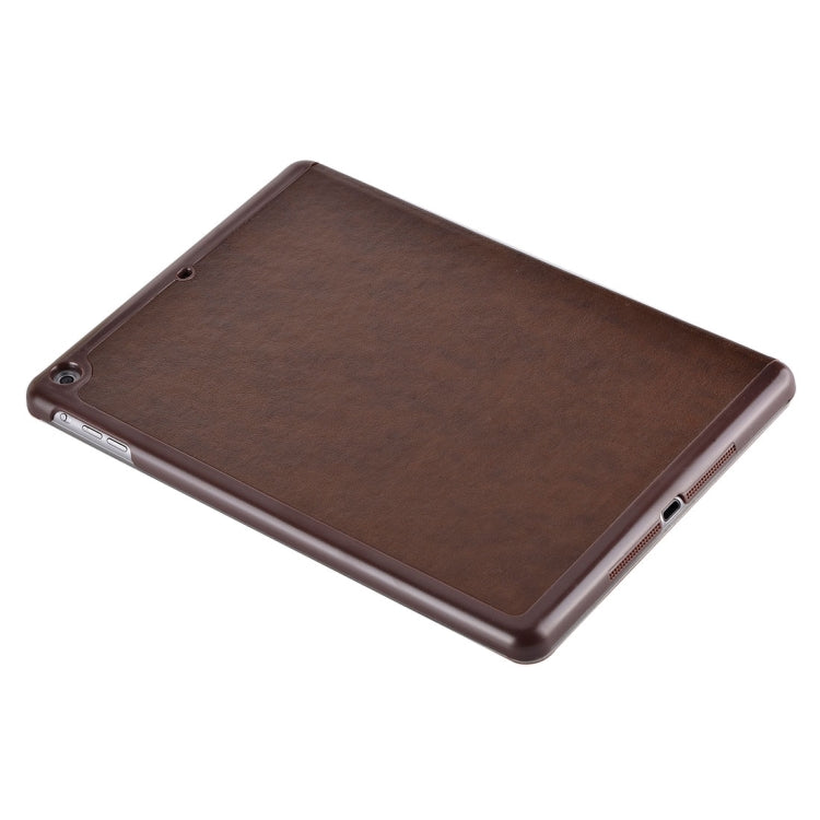 For iPad Air / iPad 5 Crazy Horse Texture Horizontal Flip Leather Case with 4-folding Holder