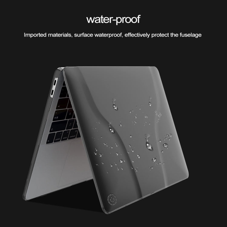 Multi-function Ultra-thin Translucent Heat Dissipation Laptop PC Protective Case for MacBook Air 13.3 inch(2018), with Holder & Handle & Slip-resistant Feet
