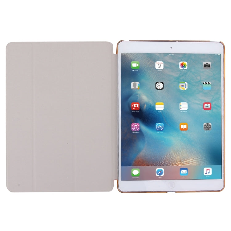 For iPad Air / iPad 5 Plain Weave Texture PU Leather + Translucent Frosted Plastic Case with 3-folding Holder & Sleep / Wake-up Function