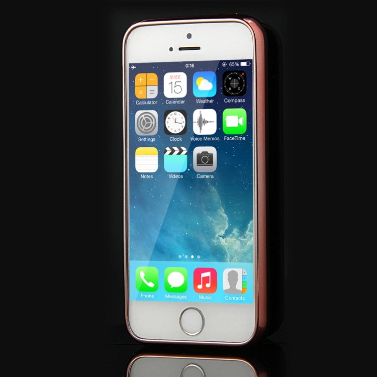 For iPhone SE & 5s & 5 Electroplating Transparent Soft TPU Protective Cover Case