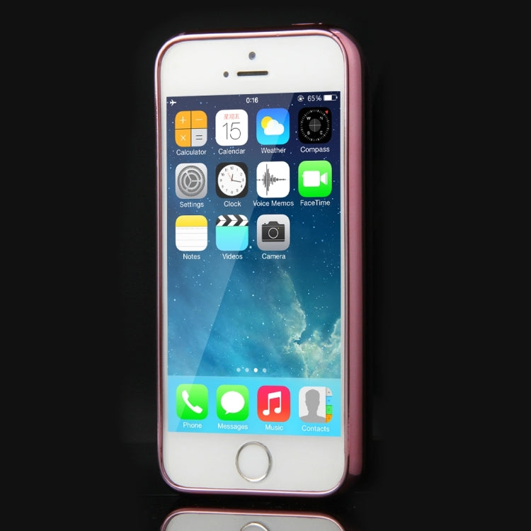 For iPhone SE & 5s & 5 Electroplating Transparent Soft TPU Protective Cover Case