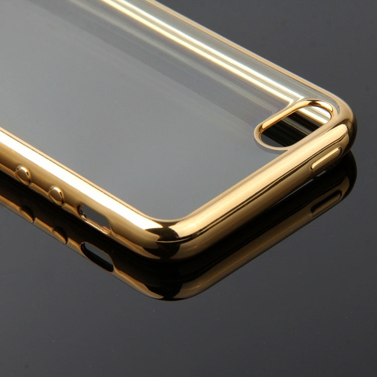 For iPhone SE & 5s & 5 Electroplating Transparent Soft TPU Protective Cover Case