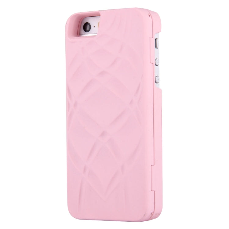 For iPhone 5 & 5s & SE Back Cover Style Mirror Hard Case with Card Slot