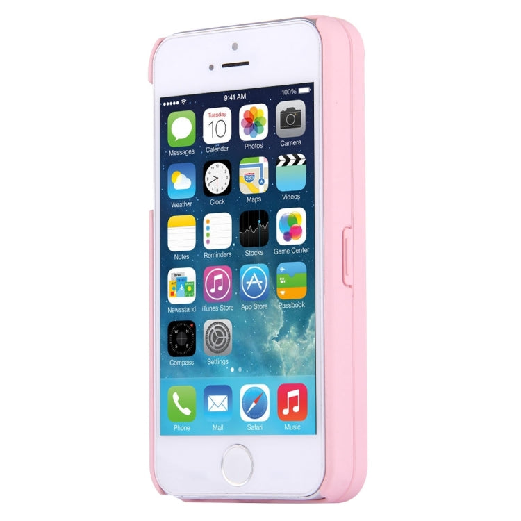 For iPhone 5 & 5s & SE Back Cover Style Mirror Hard Case with Card Slot