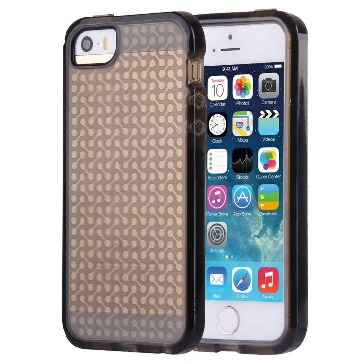 For iPhone 5 & 5s & SE Dumbbell Texture TPU Protective Case